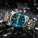 Relógio Masculino ChronoGlow - Quartzo com Calendário Duplo