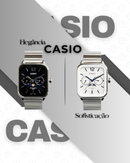 Relógio CASIO Moon Day 36mm Unissex - Aço Inoxidável | A Prova D'agua