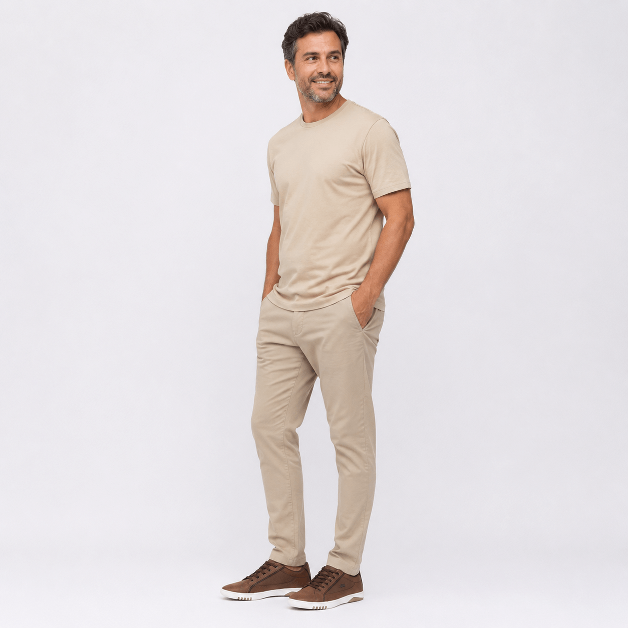 Tênis Casual Masculino Vegas Lacoste Castanho
