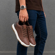 Tênis Casual Masculino London Hugo Boss Castanho